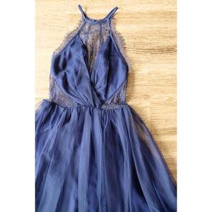 ASOS backless tulle & lace dress